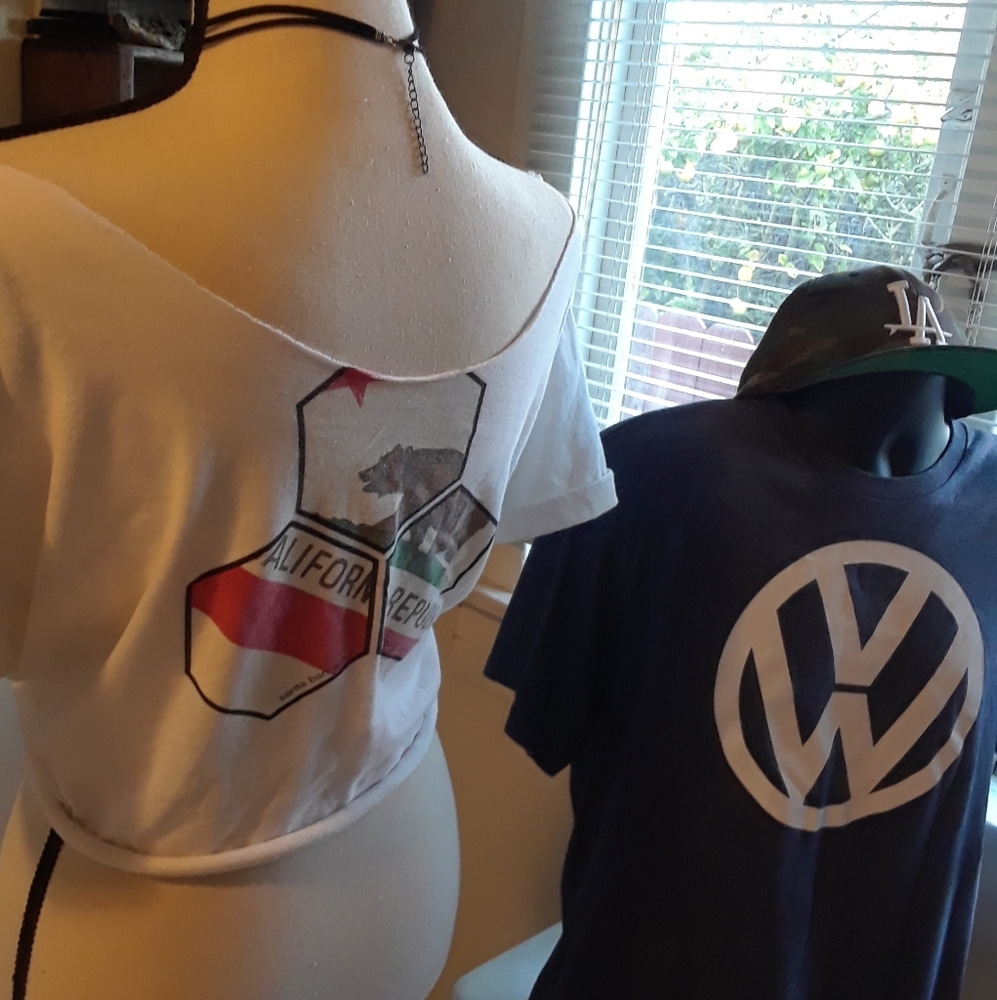 Custom cut vintage tees/ VW Tee original